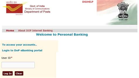 ebanking india post|Personal .